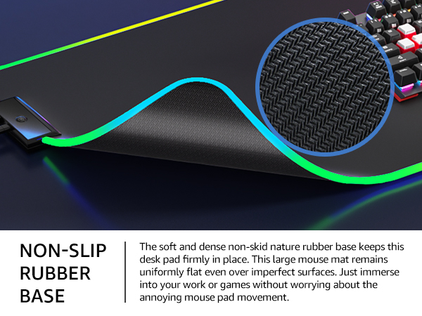 non-slip rubber base