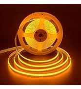 HAMRVL COB LED Strip Lights DC12V 16.4ft/5M 320leds/M CRI90 Bright Flexible LED Tape 8mm, for Ind...