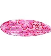 CHEOTIME Inflatable Surfboard Raft, 43x16 Portable Pink Flower Pattern PVC Pool Float for for Poo...