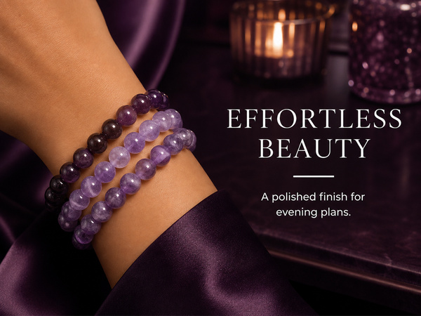 EFFORTLESS BEAUTY — A polished finish for evening plans.