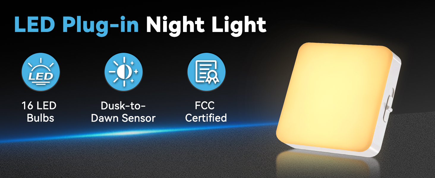 Hiwrolat D62A Dusk to Dawn Sensor Night Light