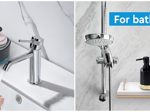 soap dispensers with brush holder for kitchen sink