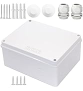 Junction Box, Zulkit Project Box with Reserved Holes IP65 Waterproof Dustproof Electrical Box ABS...