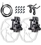 Fat-Cattie Bike Disc Brake Kit,Bike Front and Back Disc Brake Kit-Calipers,2 Pcs Stainless Steel ...