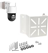 Assembly or installation sequence showing white plastic mounting hardware components, including brackets, screws, and washers laid out in disassembled form.