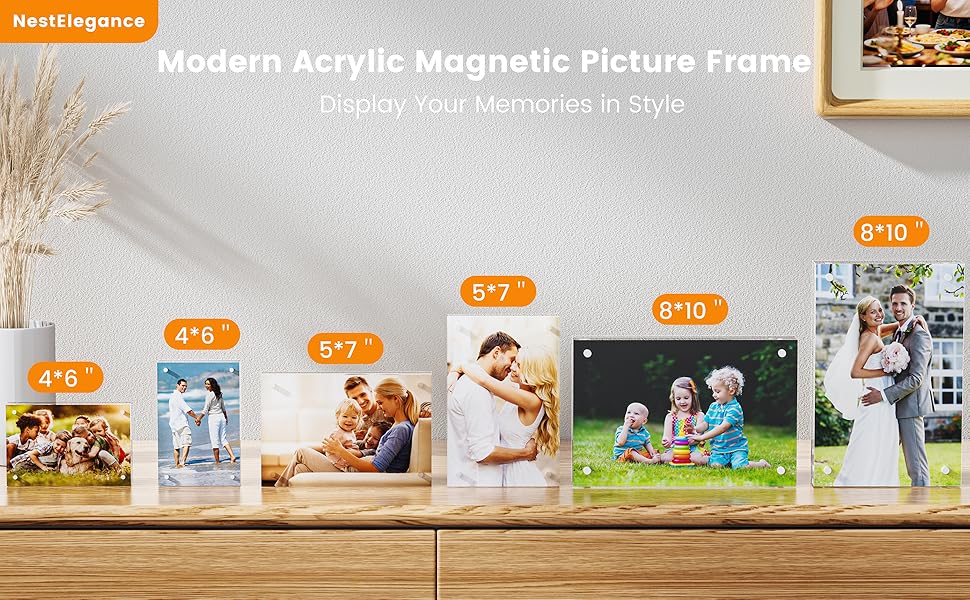 acrylic frames 5x7 lucite frames 5x7 picture frame acrylic picture frames magnetic sign holder