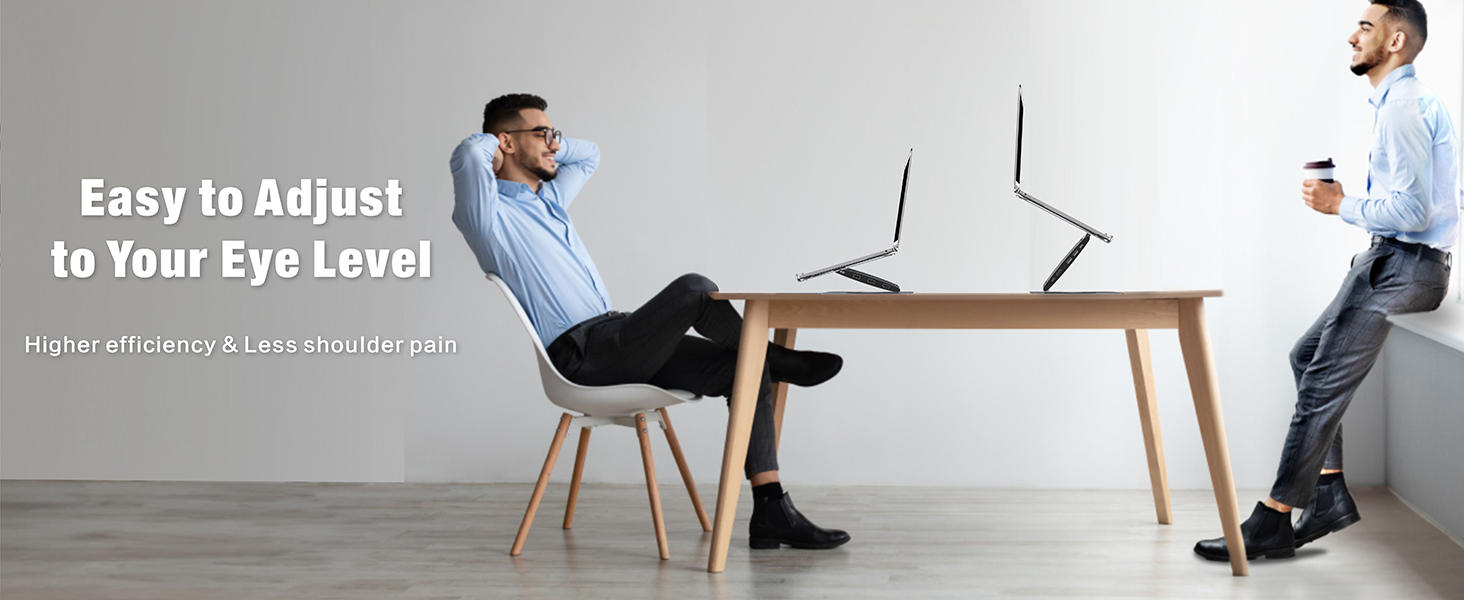 Tool-free adjustable laptop stand Easy adjustable laptop stand