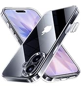 NIMASO for iPhone 17 Case Clear, Military Grade Shockproof Drop Protection, Non-Yellowing Slim Th...