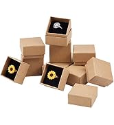 PH PandaHall 48 Pack Ring Kraft Box, 1.5x1.5x1.1 Inch Jewelry Gift Boxes Square Cardboard Jewelry...