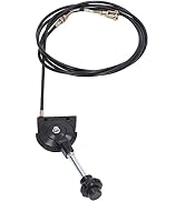 Excavator Throttle Cable, 3.5M 11.5FT Manual Throttle Control Cable for Excavator, Quick Response...