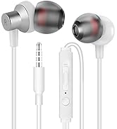 MAS CARNEY WI7 Wired in-Ear Headphones, Earphones with 3.5mm Plug, Stereo Earphones with Micropho...