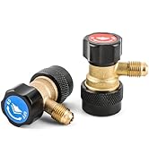 Wisscool R134a Quick Coupler Adapter, Adjustable 134a Adapters, Quick Connectors for Car AC, HP L...