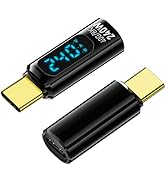 Jadebones 2 Pack USB C Adapter with Digital Display, PD 240W USB-C Male to Female Connector for i...