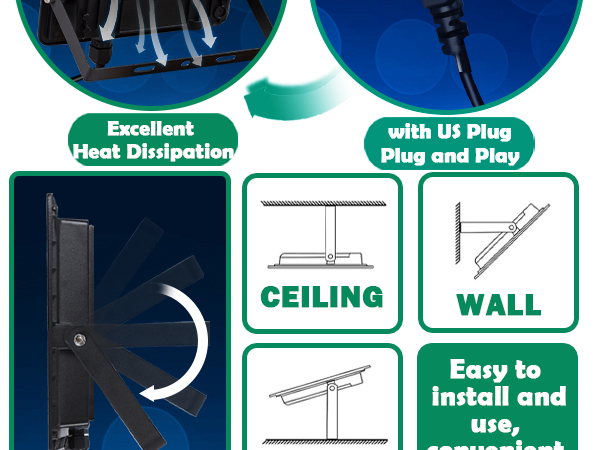 30W LED Flood Light 5000K Daylight White Outdoor Light