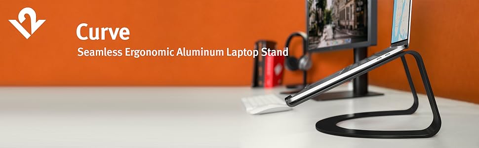 Curve Seamless Ergonomic Aluminum Laptop Stand