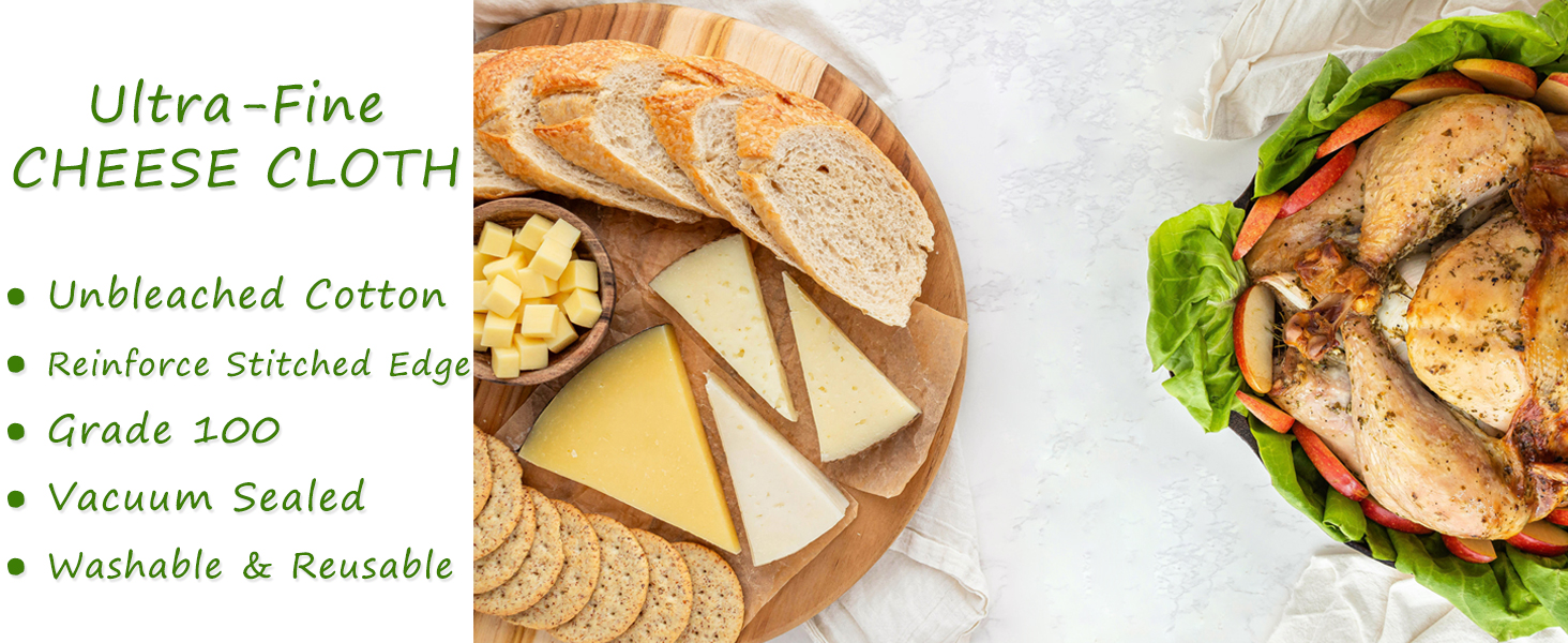 organic cheese cloths