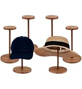 PH PandaHall 6pcs Hat Display Stands, 5.7x10.4 inch Wooden Hat Rack Stand Rustic Cap Holder Stand...