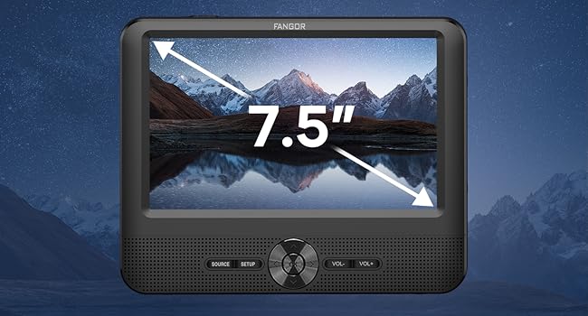 Fangor 7.5 inch car dvd player