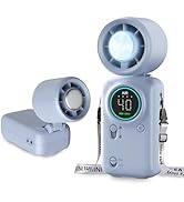 TZCYOTO Handheld Turbo Fan with Ice Cooling, 20000 RPM Personal Fan with Stepless Speed, 6000mAh ...