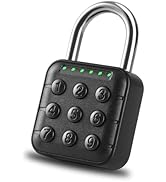 DELSWIN Combination Lock for Locker - 6-Digit Combo Lock Waterproof Smart Padlock for School Gym ...