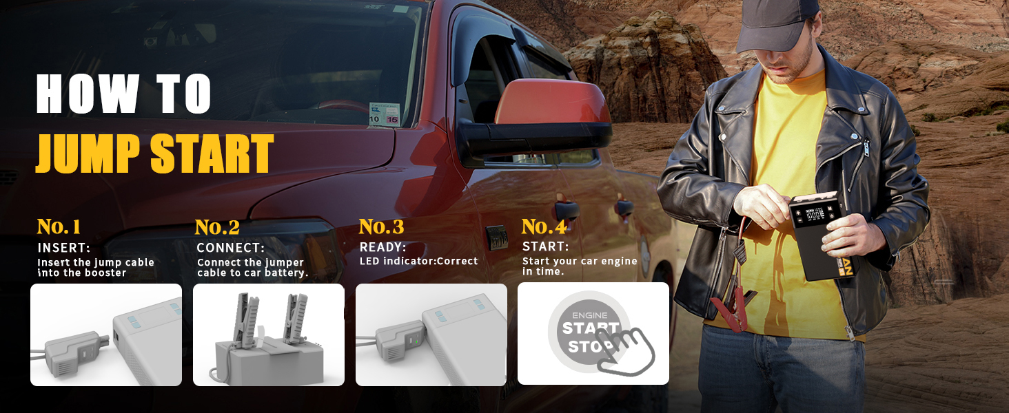 VTOMAN X1 Jump Starter with Air Compressor