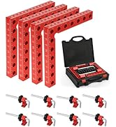 VEXTHYX Corner clamps for woodworking, 4Pack 90 degree 5.5"x5.5" clamping squares for right angle...