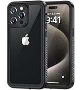 Lanhiem for iPhone 15 Pro Max Case, IP68 Waterproof Dustproof Shockproof Cases with Built-in Scre...