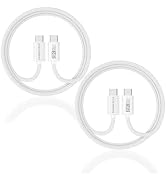 ZeroneTeck USB4 Cable for Thunderbolt 4 Cable [2 Pack 5FT], USB C Thunderbolt Cord with Dual 4K/5...