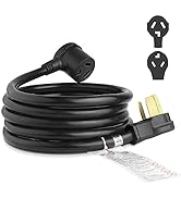 10FT 3 Prong Dryer Extension Cord, 30 Amp NEMA 10-30P to 10-30R EV Extension Cord for Dryer Power...