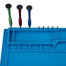 Screwdriver and driver bits storage holes