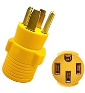 AMAKE NEMA 14-30P to 14-50R EV Charger Adapter,4-Plug 30-Ampere Dryer to 50-Ampere Electric Vehic...