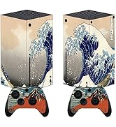 PlayVital The Great Wave Custom Vinyl Skins for Xbox Core Wireless Controller, Wrap Decal Cover S...