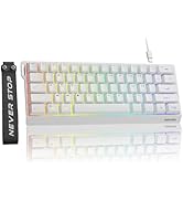 SEUNKWANG EWEADN F61 60% Gaming Keyboard Wired, RGB Backlit Membrane Gaming Keyboard with PBT Key...