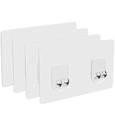 Orimade 4.72 x 2.75 inches (12 x 7 cm) Transparent Adhesive for Bathroom Shelf, Soap Dish Holder ...
