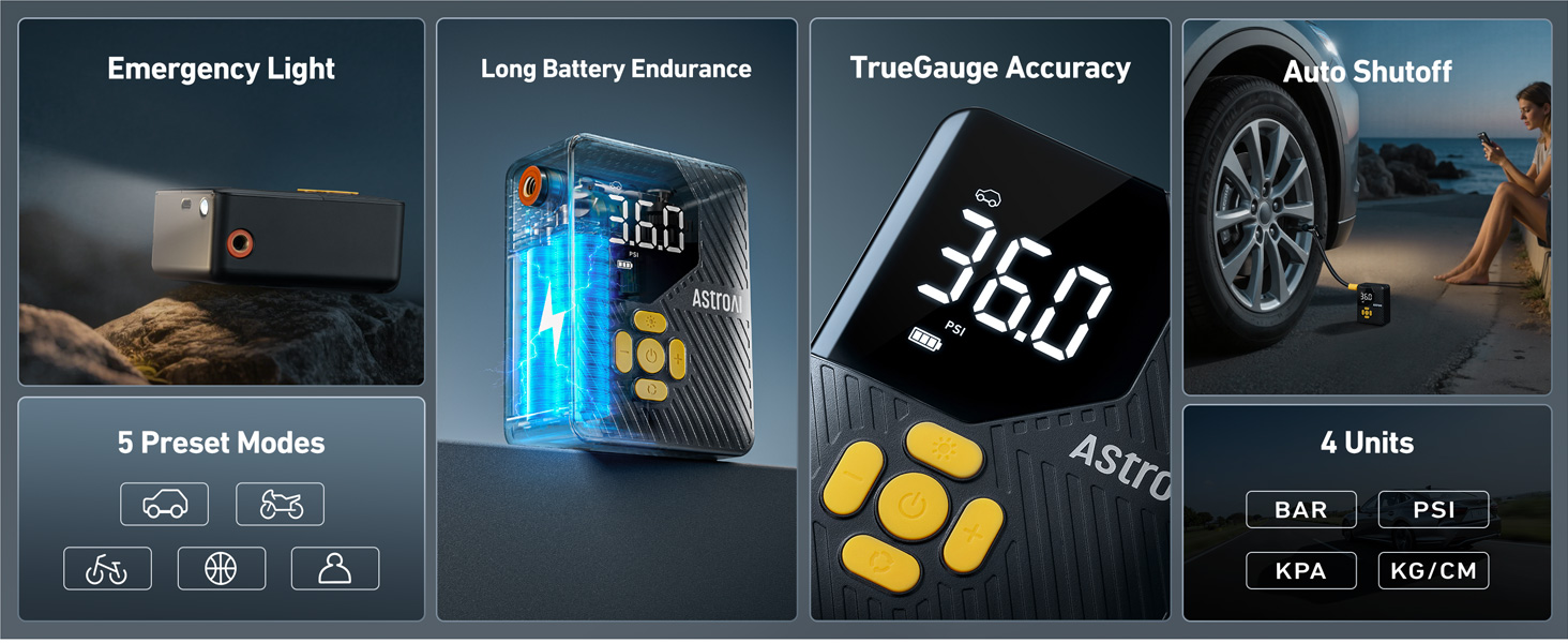 Cordless Car Tires Air Pump