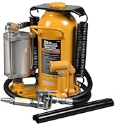 Torin Welded Pneumatic Air Hydraulic Car Bottle Jack: Aluminum Alloy Pump and Special Slow Releas...