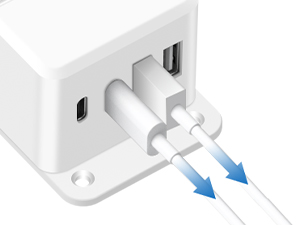 mountable power strip usb c