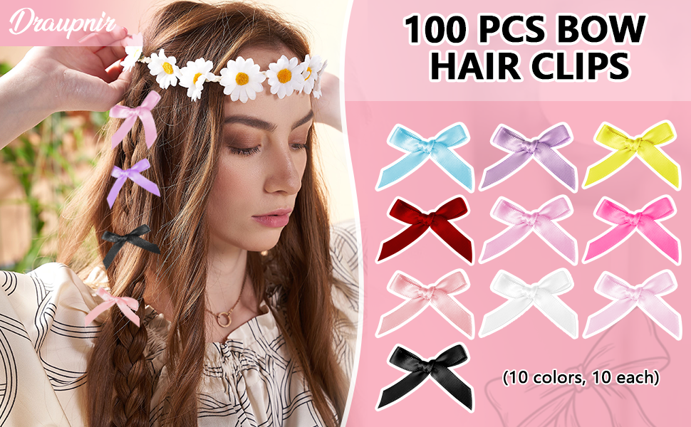 Bow hair clips