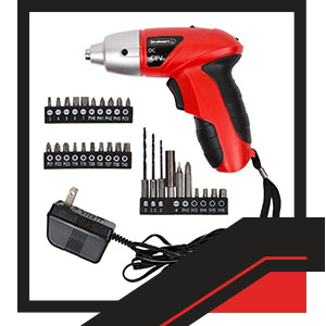 Image of screwdriver set electric tool set accessories.