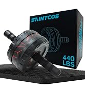 SaintCos Ab Roller Wheel for Abs Workout - Core Strength Training Equipment for Home Gym with Kne...