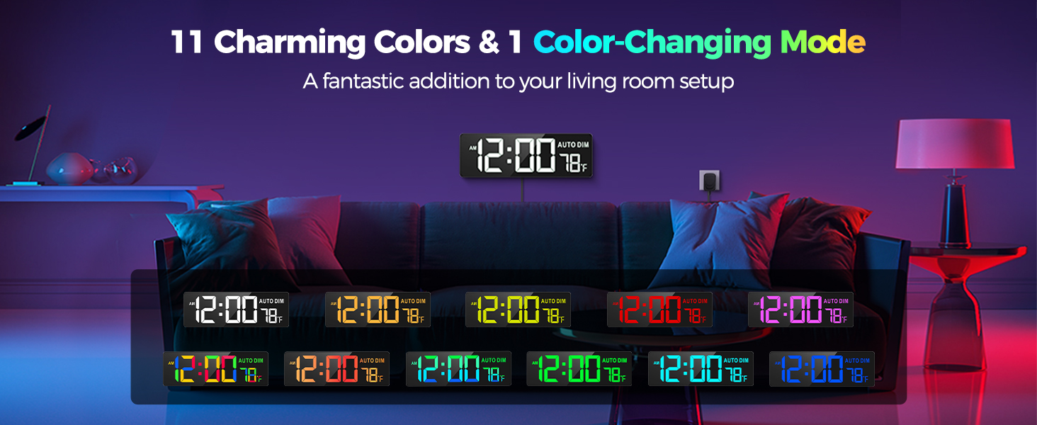 11 Charming Colors &amp;amp; 1Color-Changing Mode