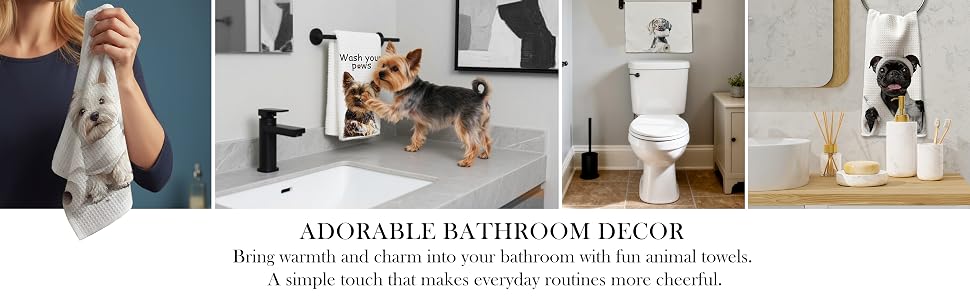 cabana bro funny dog towel for bathroom decor