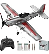 SIMREX RC Plane for Kids - 2.4GHz 3-Channel Remote Control Airplane Toy with 6-Axis Gyro, 2 Speed...