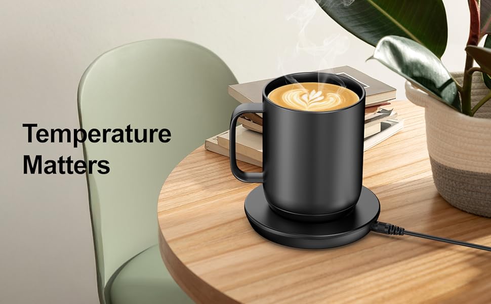 Easily heat your drink to the perfect temperature.