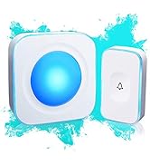 Wireless Doorbell 1200 Feet Waterproof Doorbells for Home with 36 Melodies 4 Volume levels, Flash...