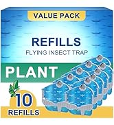 Compact Plant Flying Insect Trap Refill Kit &amp; 10 Cartridges - Compatible with M577 - Replacement ...