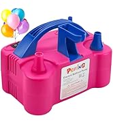 PCFING Balloon Pump Electric and Balloon Tying Tool in One, Portable Balloons Inflator Blower Mac...