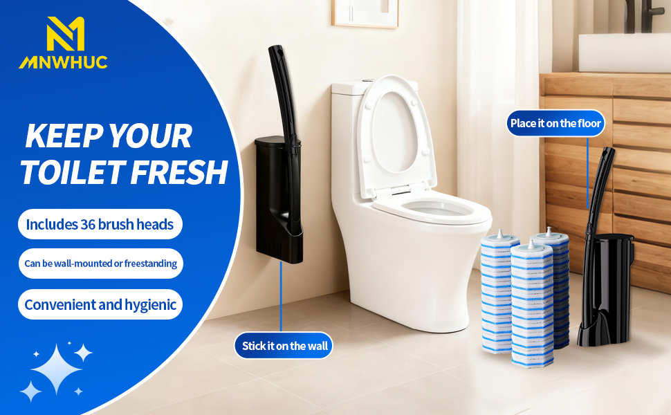 Disposable Toilet Bowl Brush 1