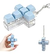 Faith Cross Keyboard Fidget Toy,Clicker Fidget Keychain,Keyboard Button Finger Clicker for Anxiet...