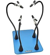 Toolour Magnetic Helping Hands Soldering Third Hand - 4 Flexible Metal Arms with Adjustable Allig...